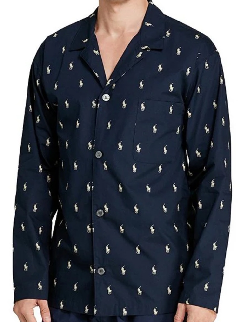 Polo Ralph Lauren Big & Tall Woven Pajama Top Mens Size XL